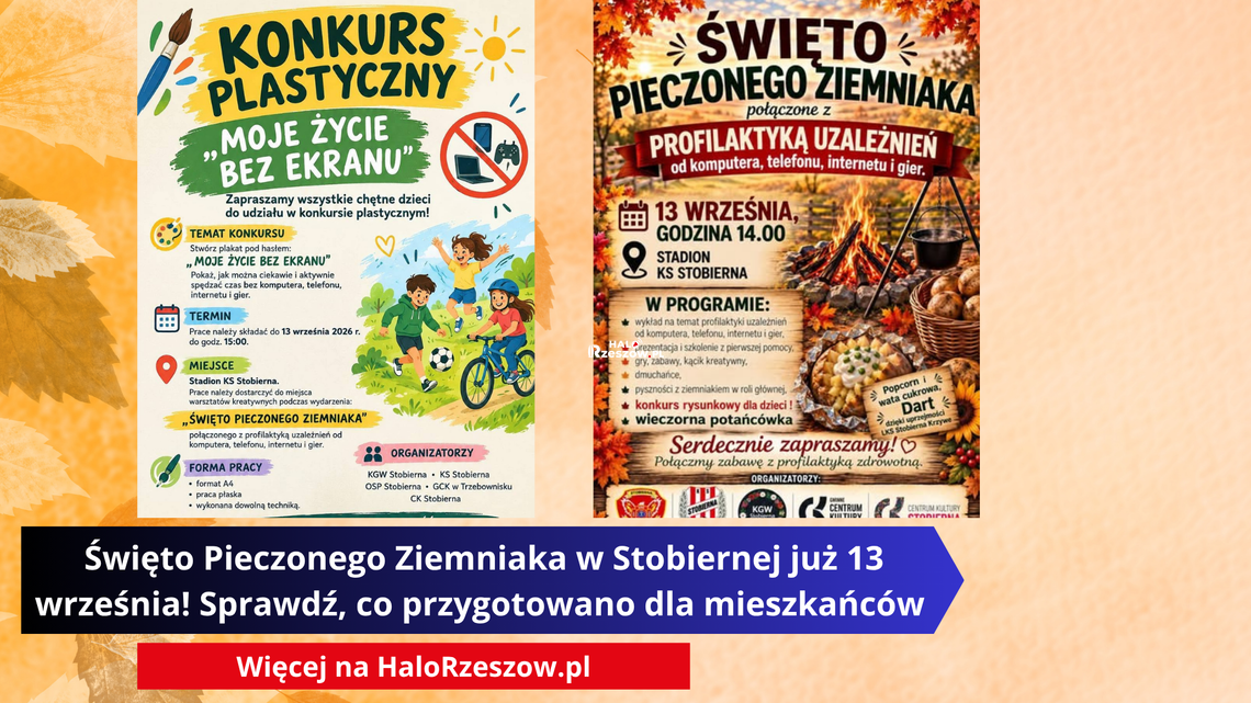 Święto Pieczonego Ziemniaka w Stobiernej już 13 września! Sprawdź, co przygotowano dla mieszkańców Święto Pieczonego Ziemniaka w Stobiernej już 13 września! Sprawdź, co przygotowano dla mieszkańców