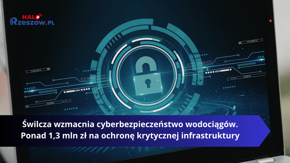 Świlcza wzmacnia cyberbezpieczeństwo wodociągów. Ponad 1,3 mln zł na ochronę krytycznej infrastruktury