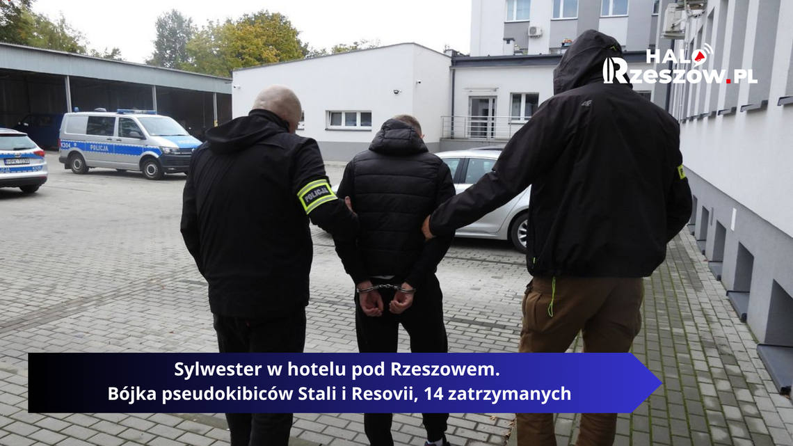 Sylwester w hotelu pod Rzeszowem. Bójka pseudokibiców Stali i Resovii, 14 zatrzymanych
