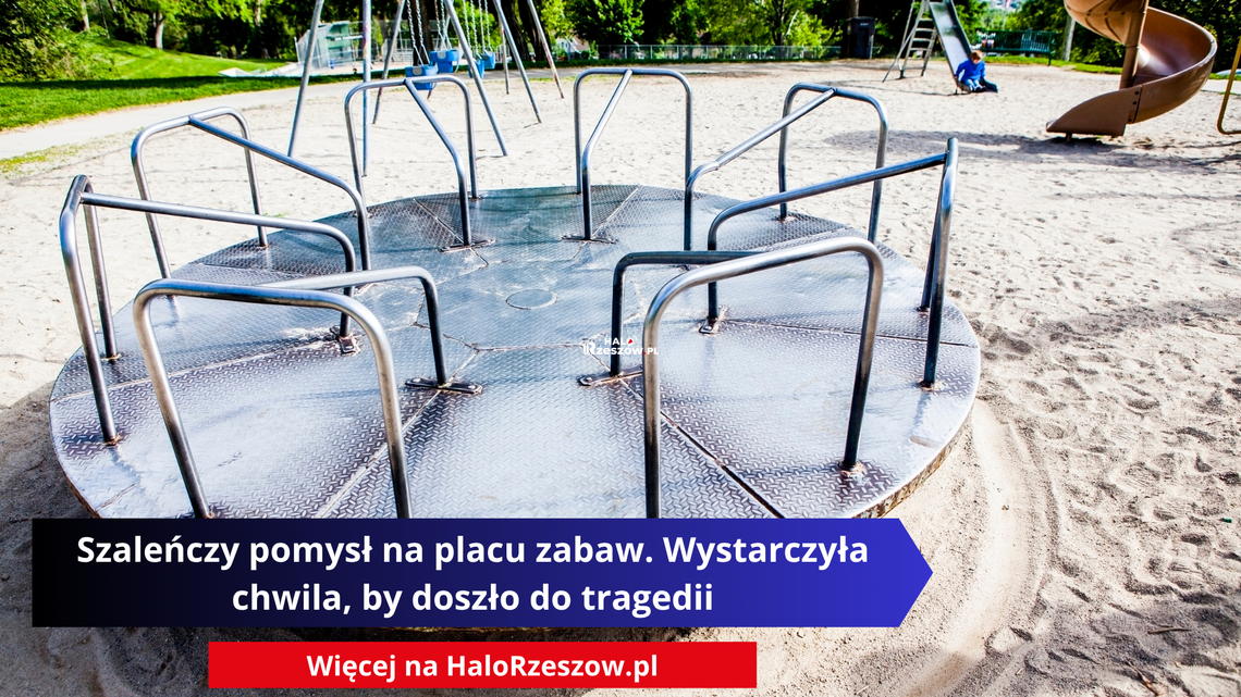 Szaleńczy pomysł na placu zabaw. Wystarczyła chwila, by doszło do tragedii Szaleńczy pomysł na placu zabaw. Wystarczyła chwila, by doszło do tragedii