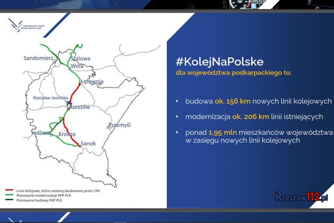 "Szprycha" CPK nr 6: Łętownia - Rzeszów. Wkrótce poznamy przebieg trasy