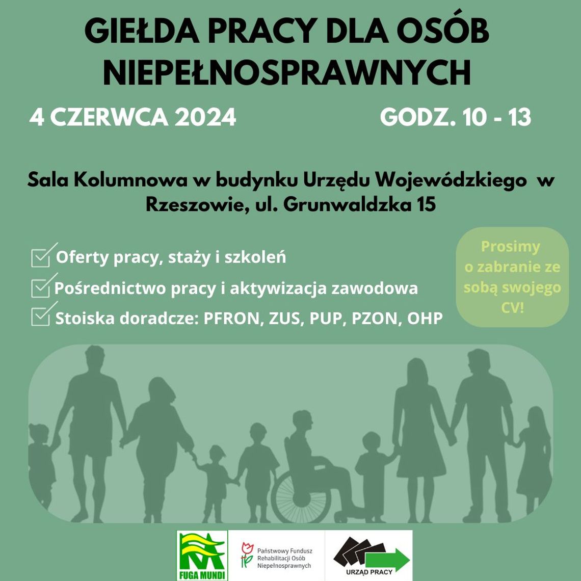 Szukasz pracy w Rzeszowie? Nie masz pracy i posiadasz orzeczenie o niepełnosprawności? Giełda Pracy dla Ciebie!