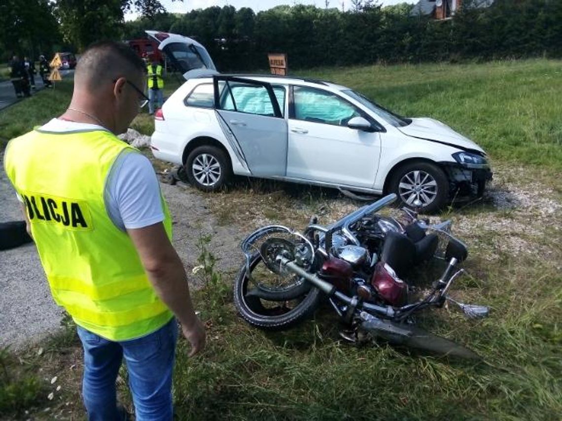 Tragedia na drodze. Nie żyje motocyklista! [FOTO]