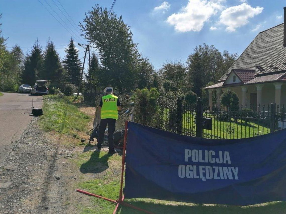 Tragedia w Grzegorzówce. Motorowerzysta nie żyje