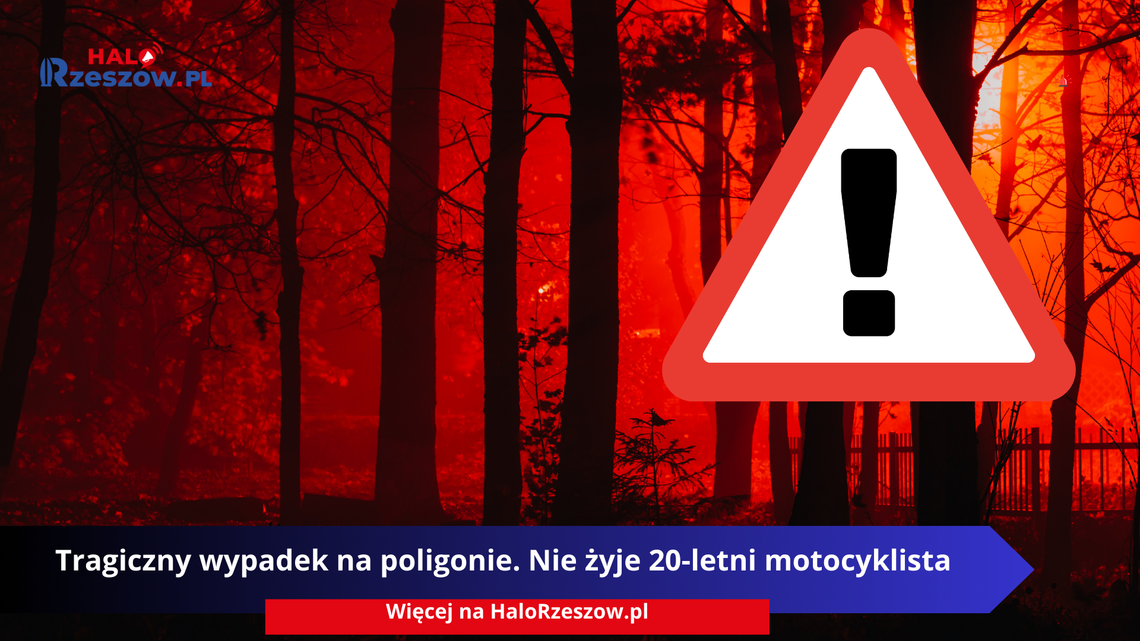 Tragiczny wypadek na poligonie. Nie żyje 20-letni motocyklista
