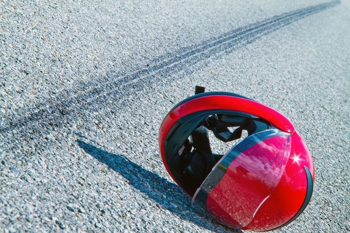 Tragiczny wypadek, zginął motocyklista