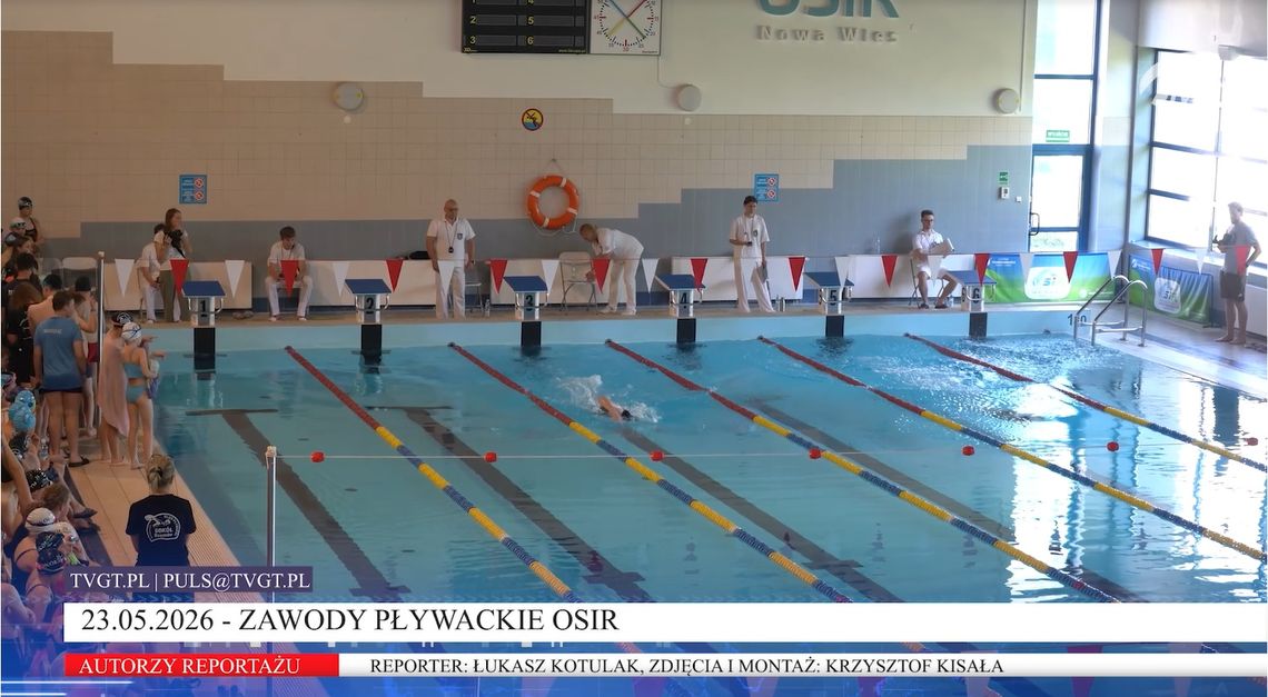 zawody pływackie na OSIR Nowa Wieś