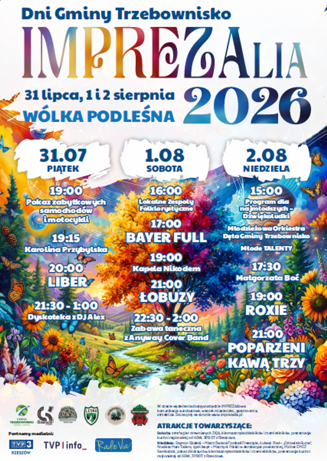 Tu bije serce Podkarpacia! IMPREZAlia 2026: Klasyki, gwiazdy i darmowy transport. Gmina Trzebownisko znów podnosi poprzeczkę Tu bije serce Podkarpacia! IMPREZAlia 2026: Klasyki, gwiazdy i darmowy transport. Gmina Trzebownisko znów podnosi poprzeczkę