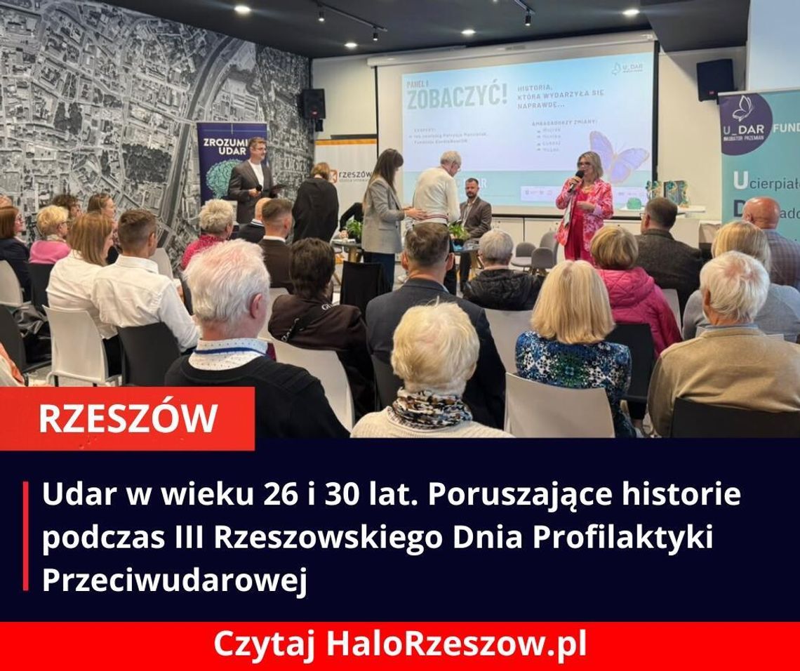 Udar w wieku 26 i 30 lat. Poruszające historie podczas III Rzeszowskiego Dnia Profilaktyki Przeciwudarowej