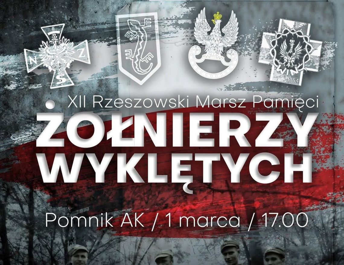 W Rzeszowie po raz XII przejdzie Marsz Pamięci Żołnierzy Wyklętych
