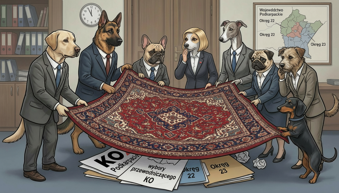 Walki pod dywanem w podkarpackiej KO podkarpacka KO - Wybory - Kłak - Gawlik- Deręgowski - Kubas-Hul