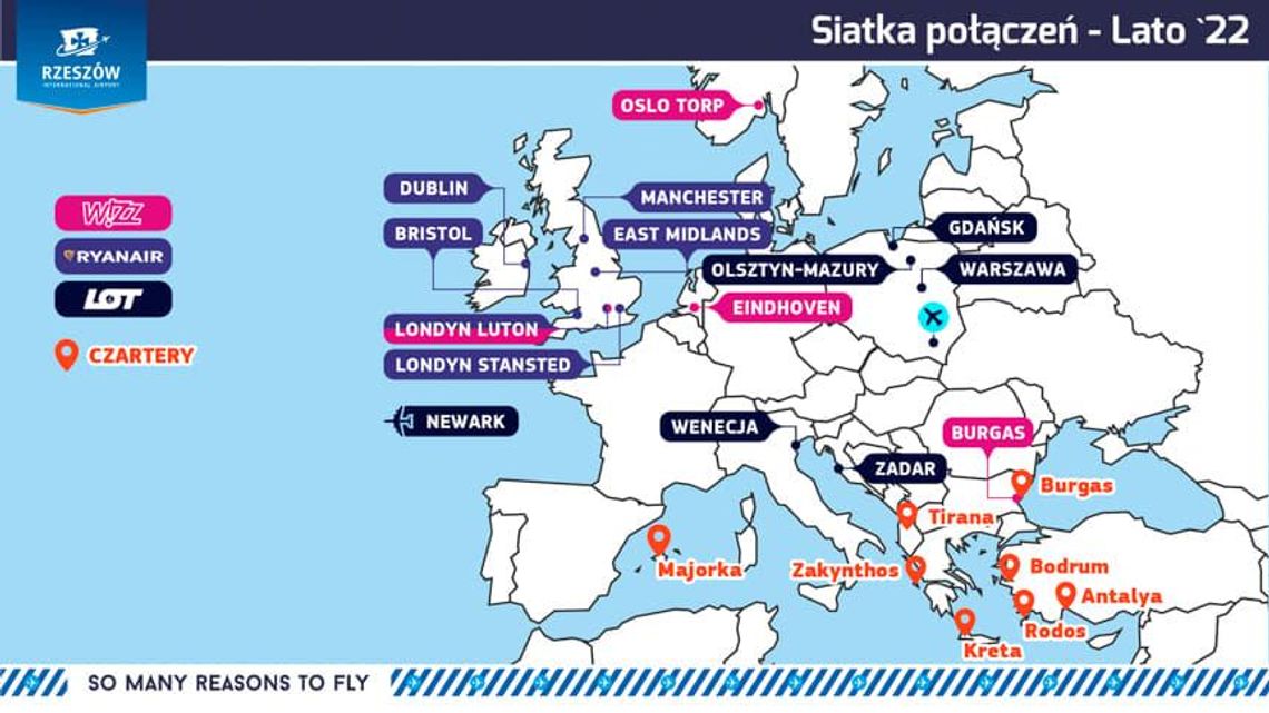 Wenecja i Burgas nowościami w sezonie letnim z lotniska w Jasionce