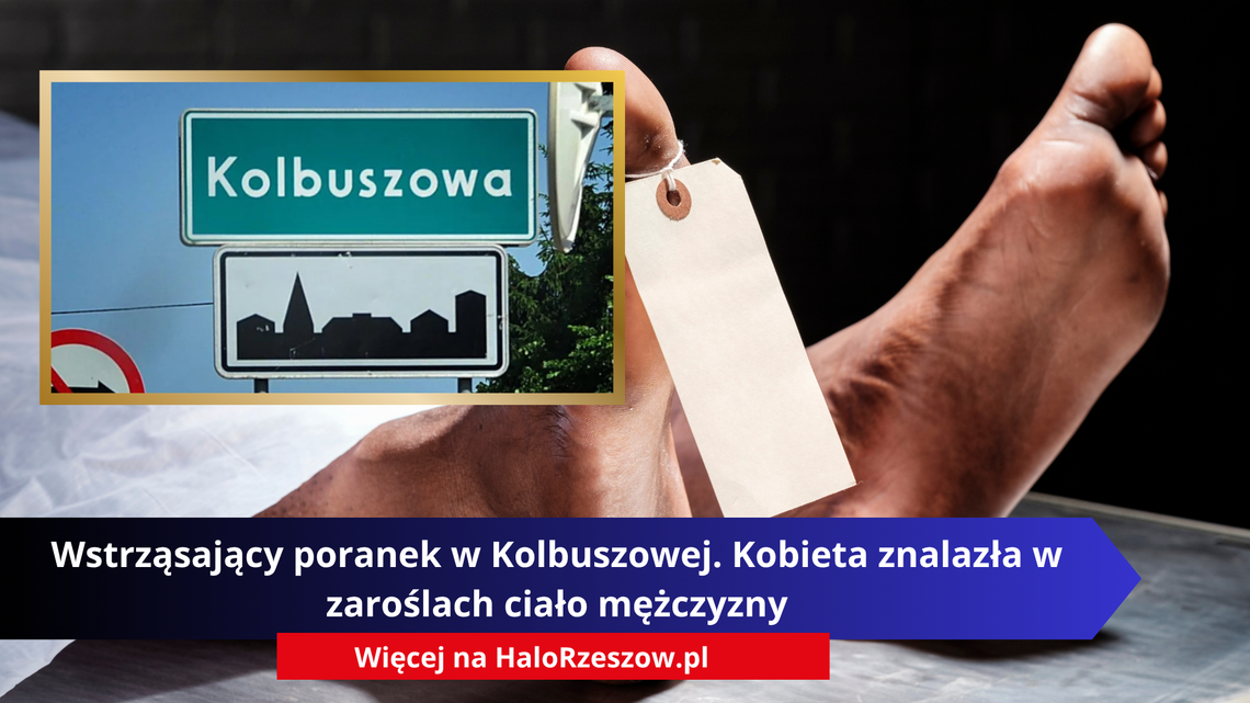 Wstrząsający poranek w Kolbuszowej. Kobieta znalazła w zaroślach ciało mężczyzny Wstrząsający poranek w Kolbuszowej. Kobieta znalazła w zaroślach ciało mężczyzny
