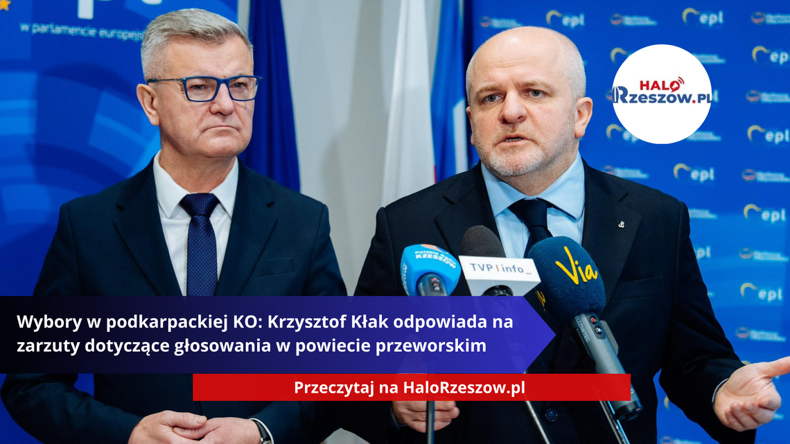 Wybory w podkarpackiej KO: Krzysztof Kłak odpowiada na zarzuty dotyczące głosowania w powiecie przeworskim