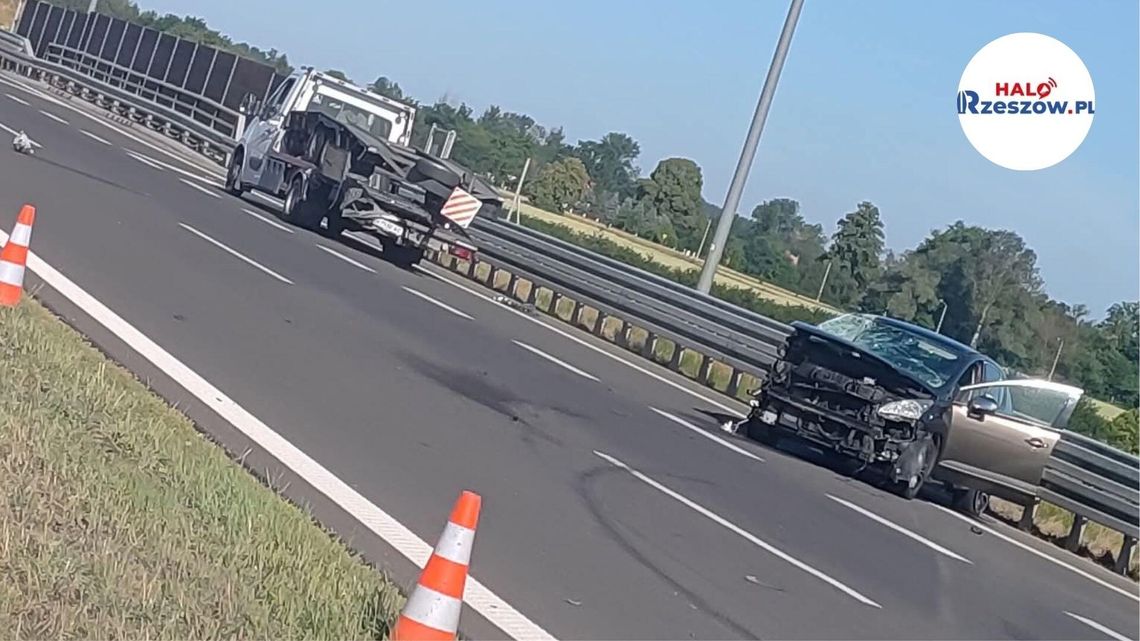 Wypadek  na A4 w Budach Łańcuckich. Utrudnienia w kierunku Rzeszowa