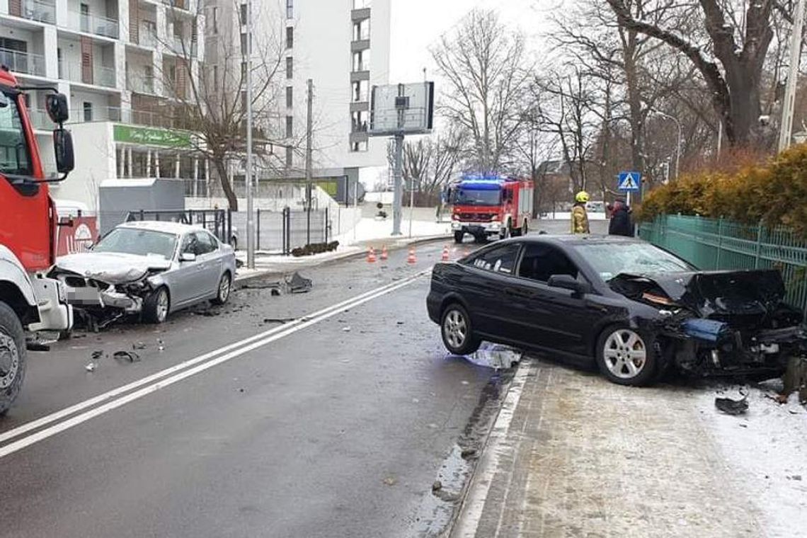 Wypadek na ul. Paderewskiego w Rzeszowie. Jedna osoba ranna