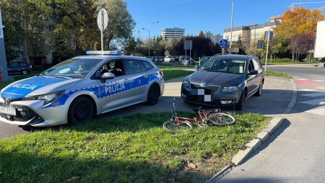 Wypadek na ulicy Króla Augusta – rowerzysta ranny