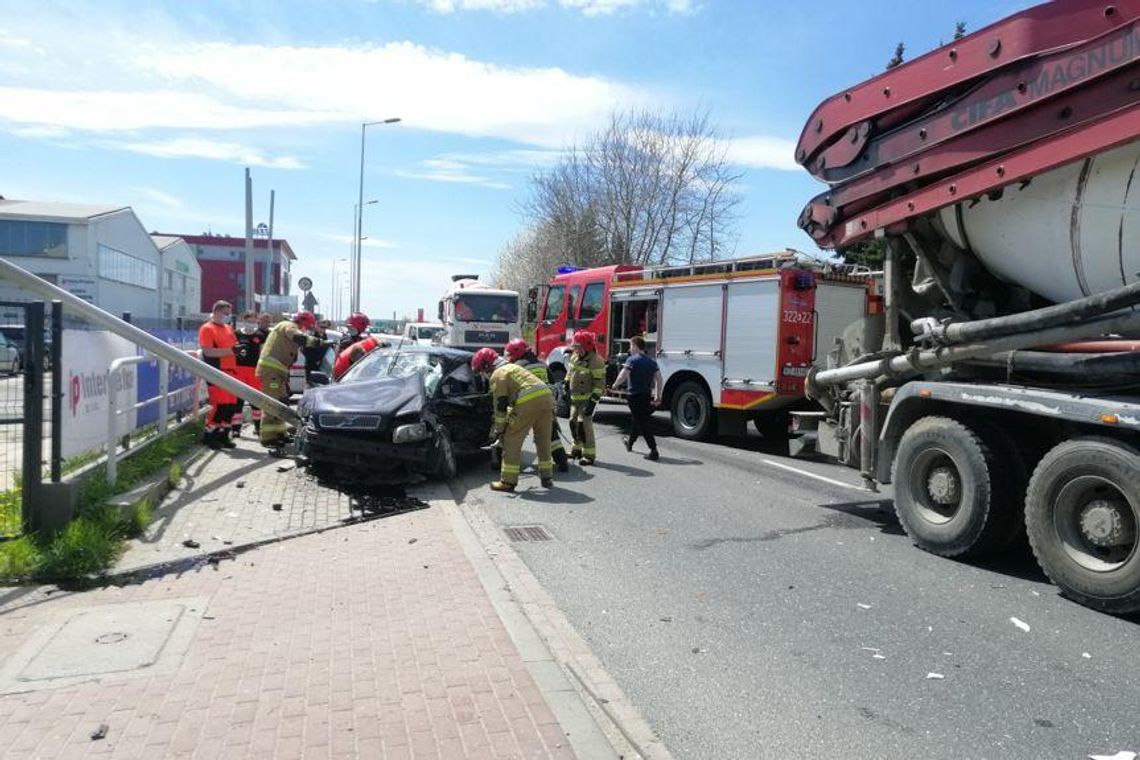 Wypadek na ulicy Przemysłowej w Rzeszowie