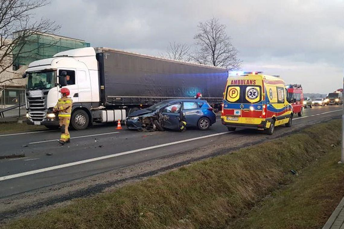 Wypadek w Lutoryżu z udziałem dwóch aut