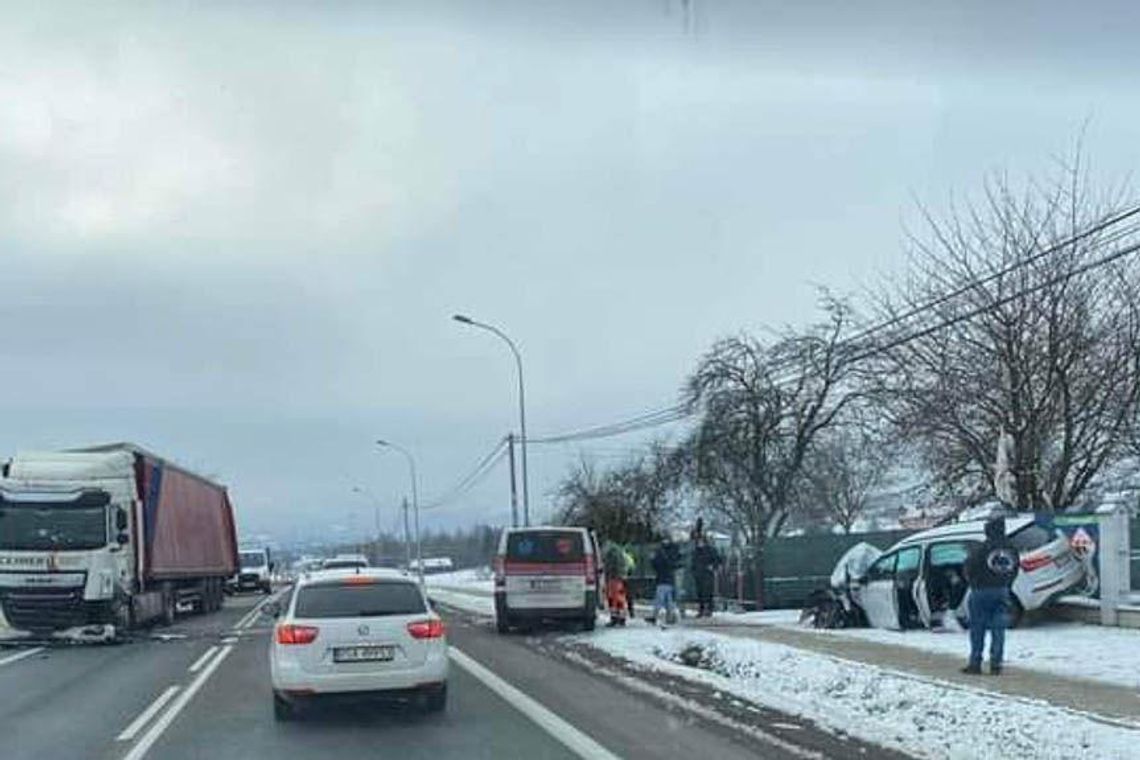 Wypadek w Lutoryżu. Zderzenie dwóch samochodów