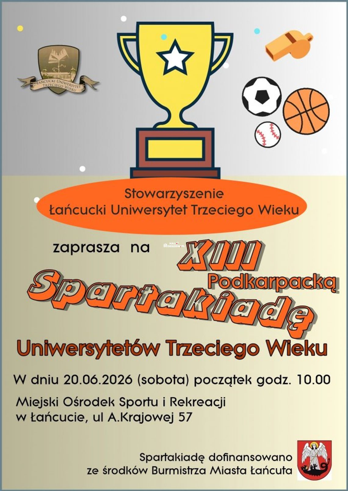 XIII Podkarpacka Spartakiada Uniwersytetów Trzeciego Wieku