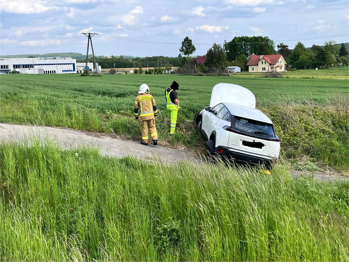 Zderzenie osobówki z ciężarówką w Sędziszowie Małopolskim