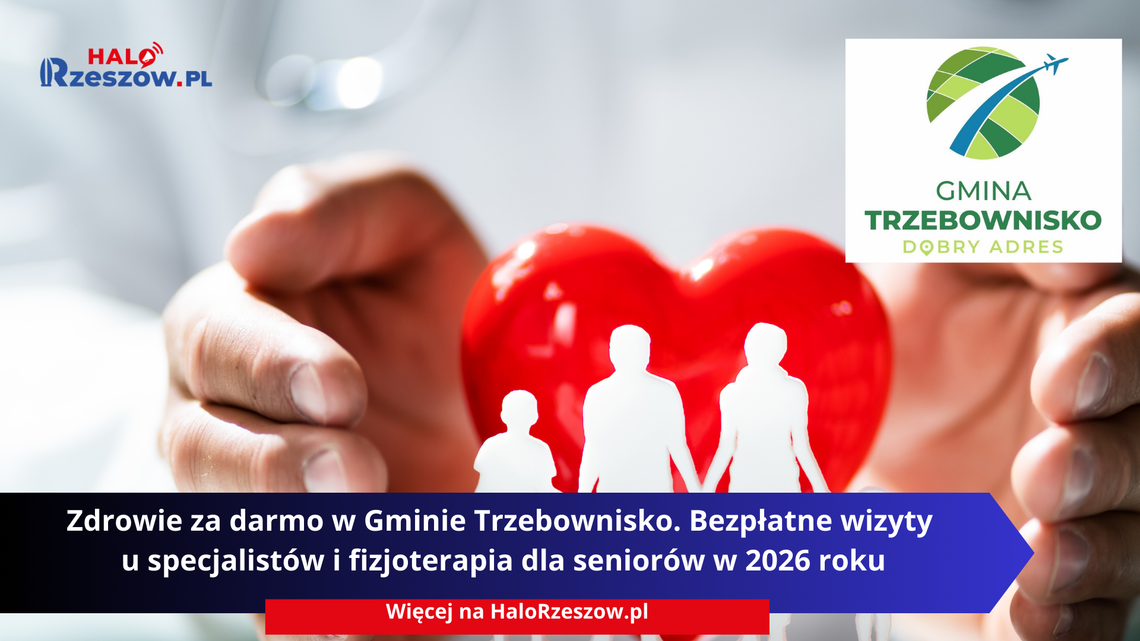 Zdrowie za darmo w Gminie Trzebownisko. Bezpłatne wizyty u specjalistów i fizjoterapia dla seniorów w 2026 roku