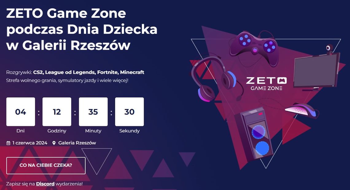 ZETO Game Zone podczas Dnia Dziecka w Galerii Rzeszów