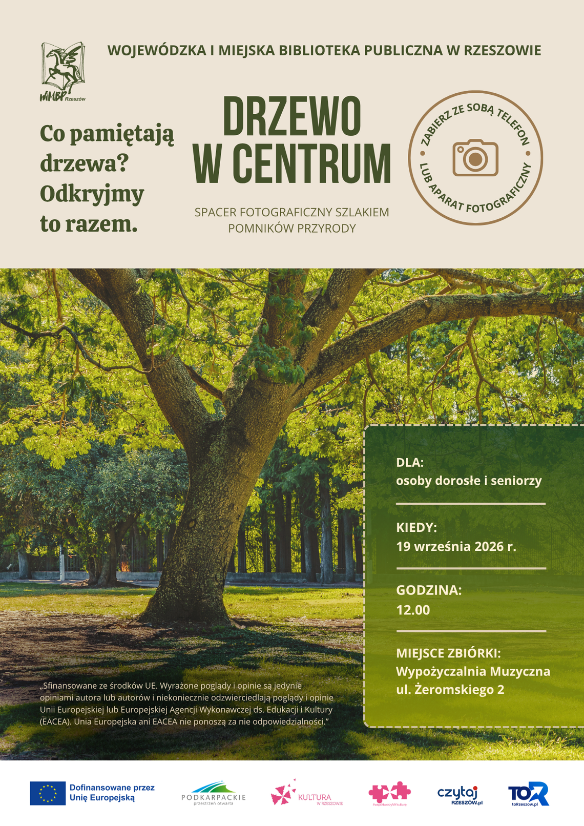 Zielony Rzeszów w obiektywie! WiMBP zaprasza na niezwykły spacer fotograficzny szlakiem pomników przyrody Zielony Rzeszów w obiektywie! WiMBP zaprasza na niezwykły spacer fotograficzny szlakiem pomników przyrody