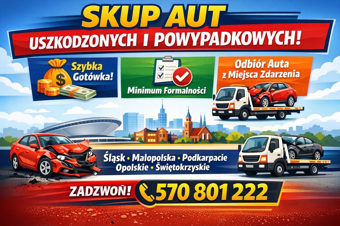 Skup samochodów powypadkowych, uszkodzonych | Odbiór lawetą Skup samochodów powypadkowych, uszkodzonych | Odbiór lawetą