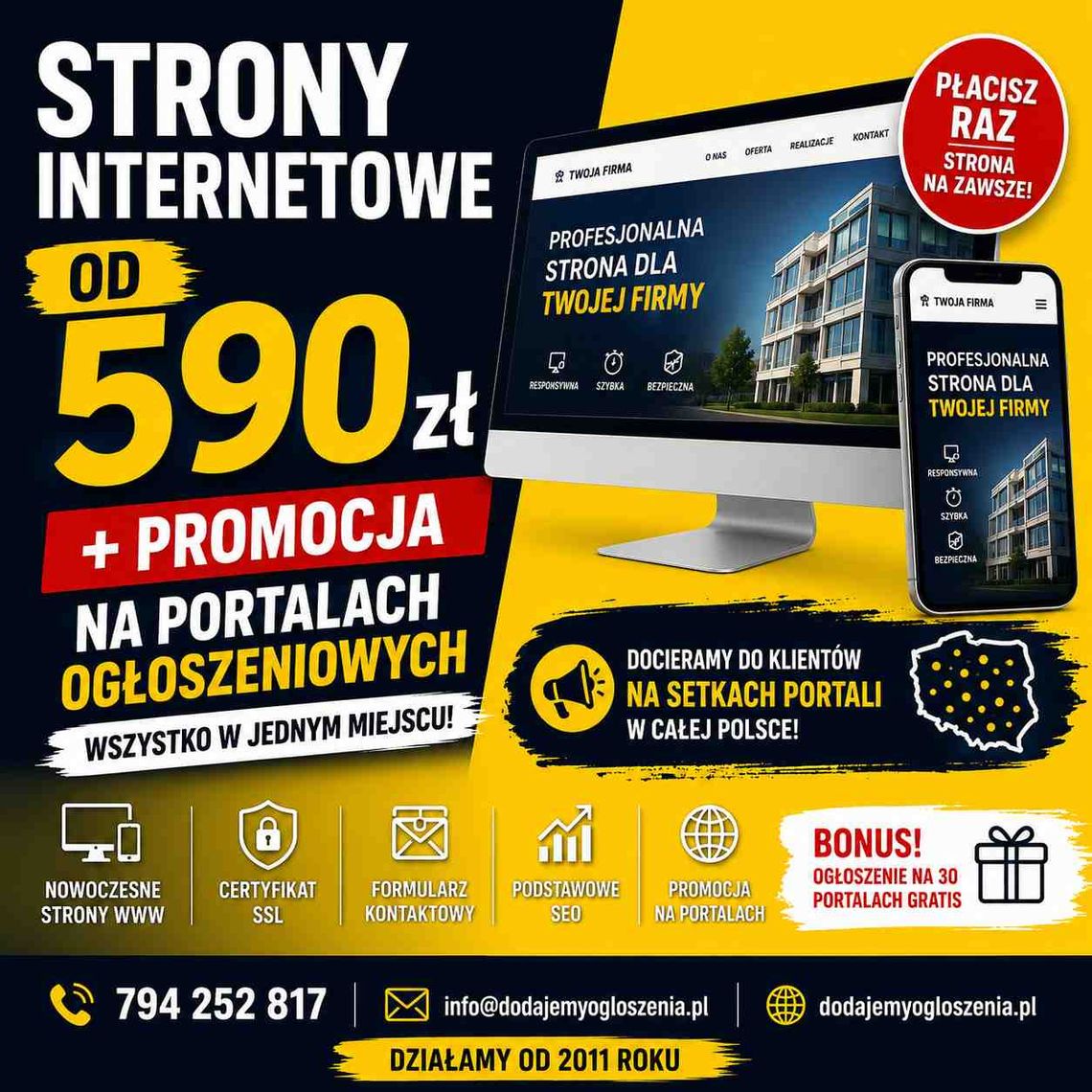 Strony WWW od 590 Strony WWW od 590