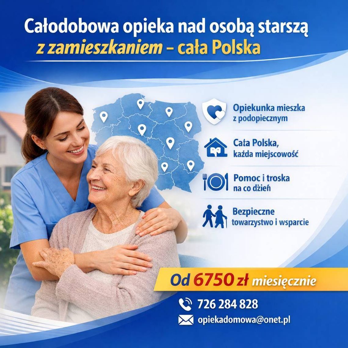 Zaufana opieka seniora z zamieszkaniem przez całą dobę Zaufana opieka seniora z zamieszkaniem przez całą dobę