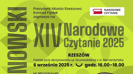 Jan Kochanowski w centrum Rzeszowa. XIV Narodowe Czytanie już 6 września