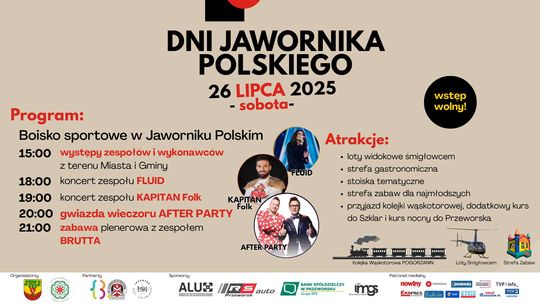 Już w sobotę 26 lipca Dni Jawornika Polskiego 2025!