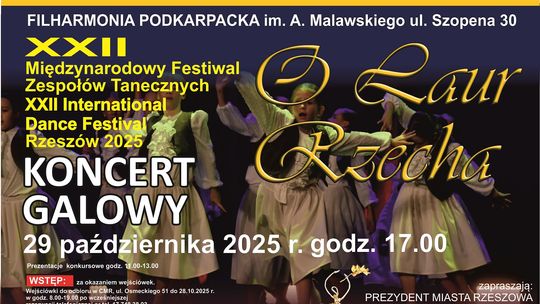Wielkie święto tańca w Rzeszowie. XXII Festiwal "O Laur Recha" już 29 października