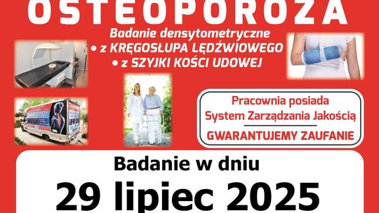 Zadbaj o swoje kości! Mobilna pracownia zbada mieszkańców Rzeszowa
