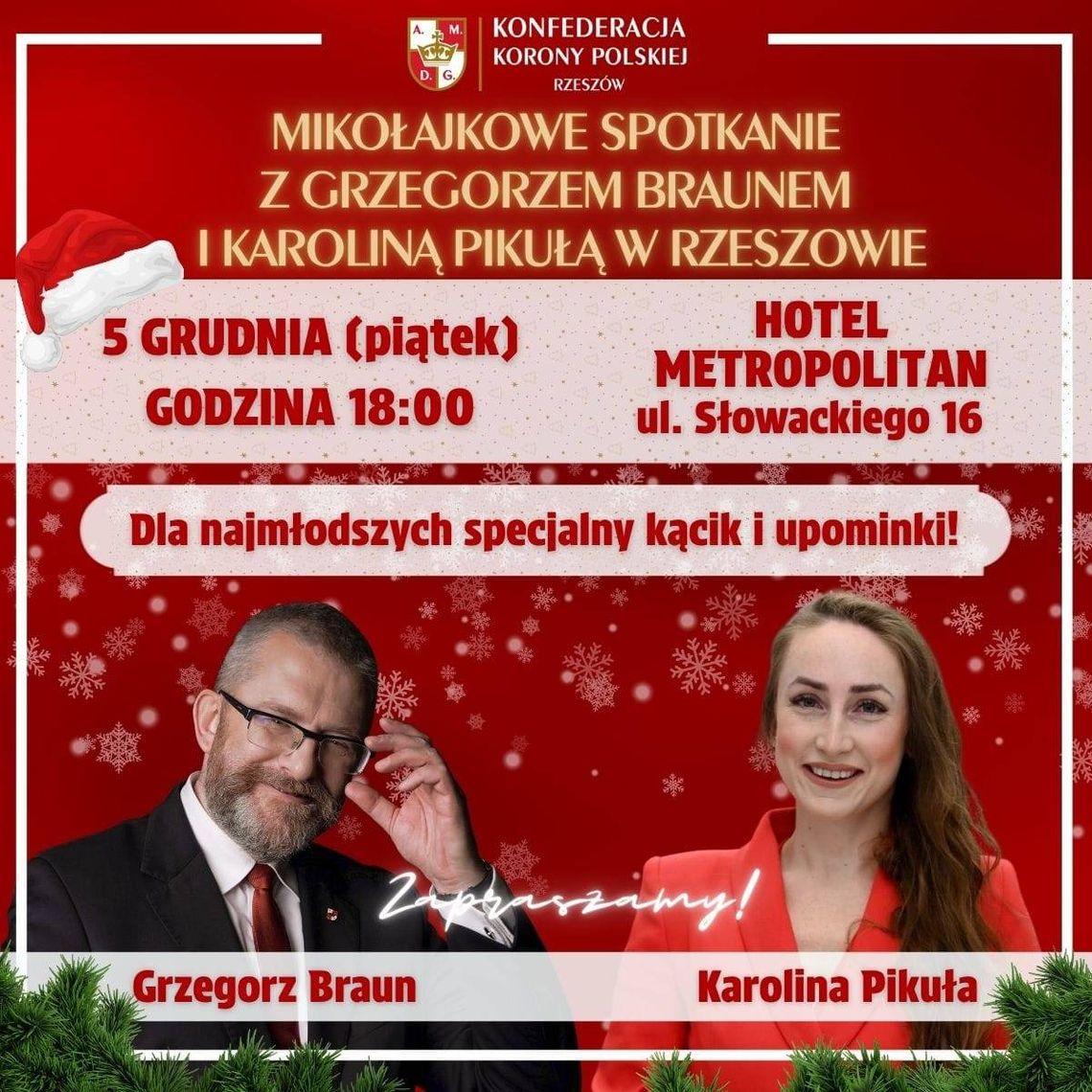 Grzegorz Braun spotka się z mieszkańcami Rzeszowa. Prezes Konfederacji Korony Polskiej odwiedzi również Lubaczów i Jasło Grzegorz Braun spotka się z mieszkańcami Rzeszowa. Prezes Konfederacji Korony Polskiej odwiedzi również Lubaczów i Jasło