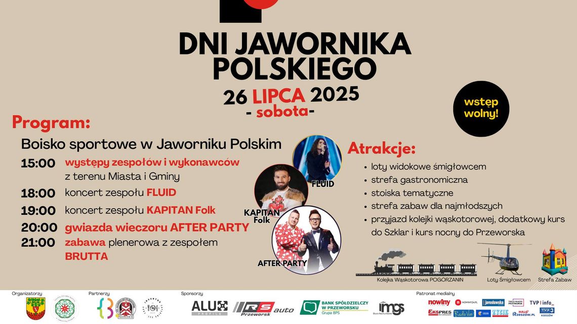 Już w sobotę 26 lipca Dni Jawornika Polskiego 2025!