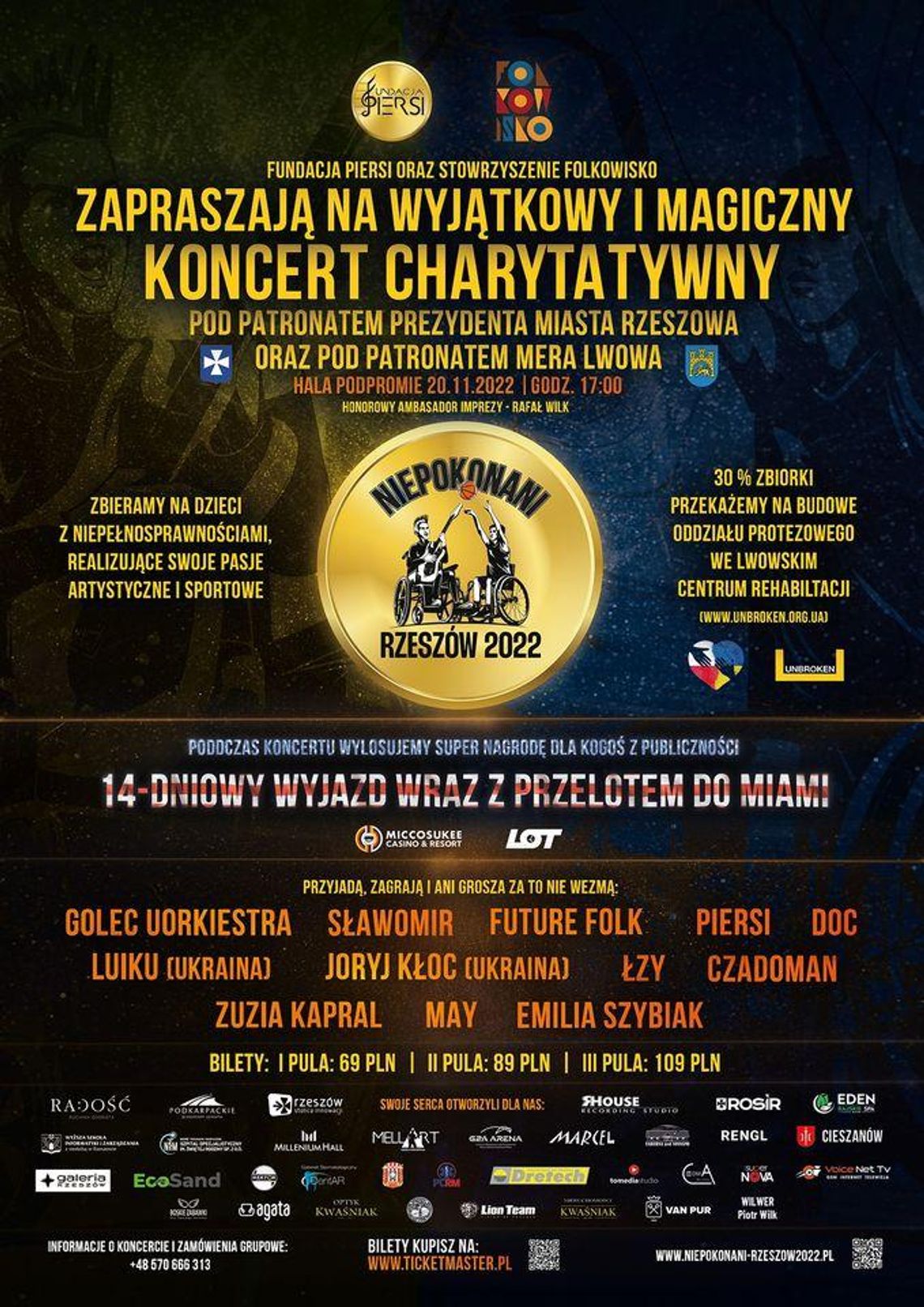 KONCERT CHARYTATYWNY NIEPOKONANI-RZESZÓW 2022