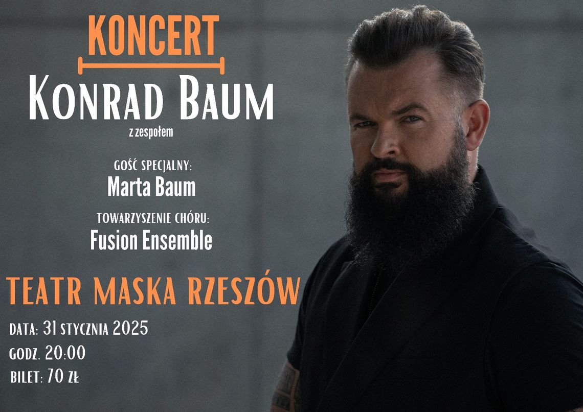 Konrad Baum zagra w Rzeszowie – niezwykły koncert pełen emocji