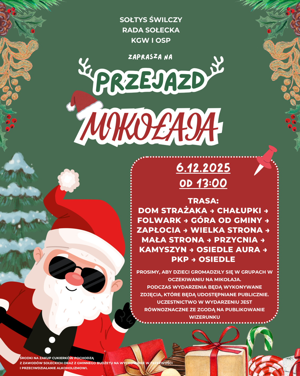 Mikołaj znów przejedzie przez Świlczę. Słodki przejazd dla dzieci już 6 grudnia