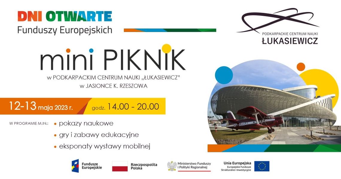 Mini Piknik Naukowy z okazji Dni Otwartych Funduszy Europejskich Mini Piknik Naukowy z okazji Dni Otwartych Funduszy Europejskich
