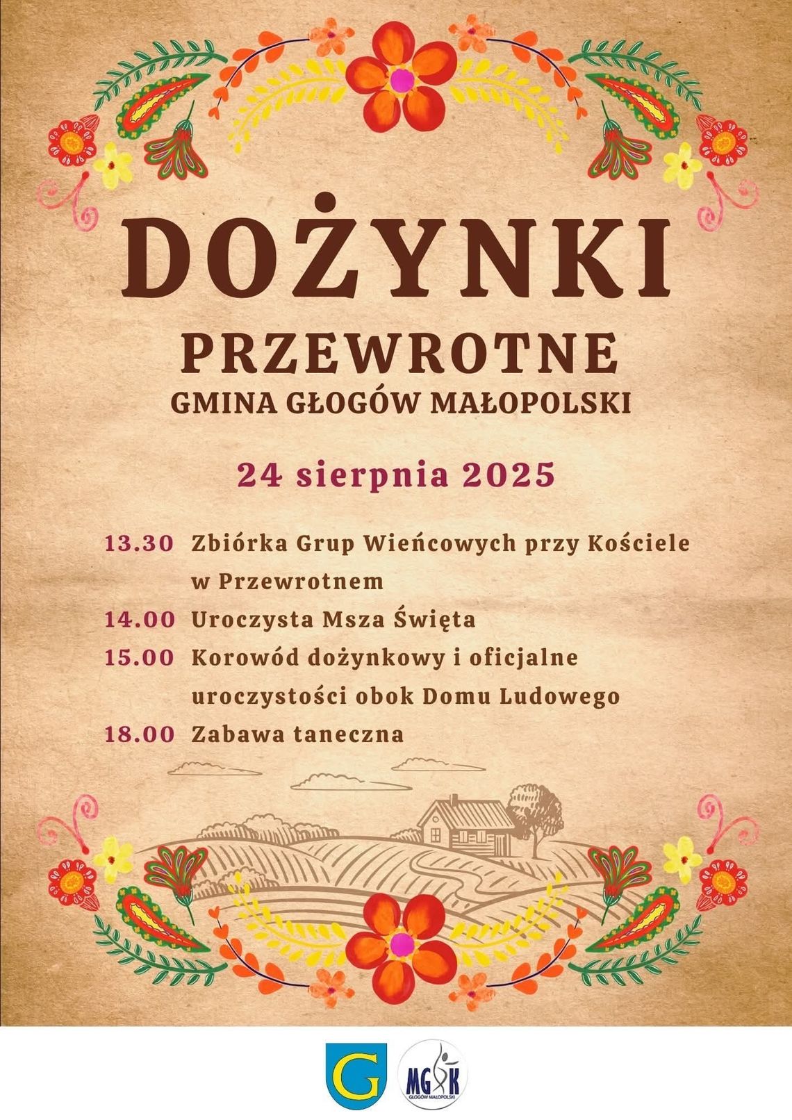Przewrotne 2025 - Dożynki Gminy Głogów Młp.