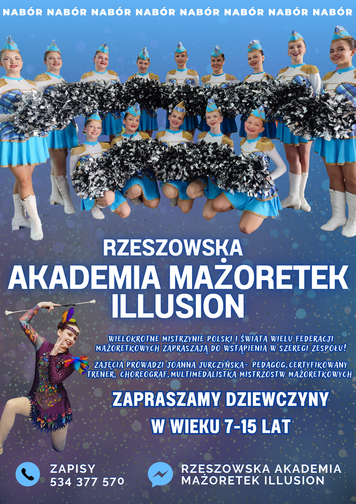 Rekrutacja do Rzeszowskiej Akademii Mażoretek Illusion