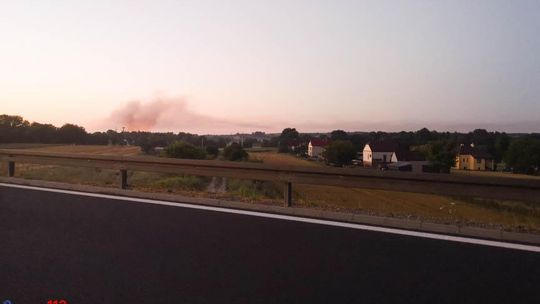 Pożar ujeżdżalni w Wierzawicach k. Leżajska