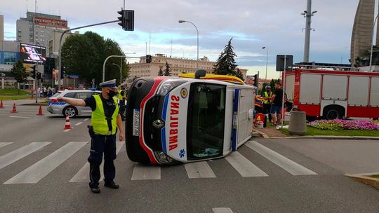 Wypadek karetki w Rzeszowie