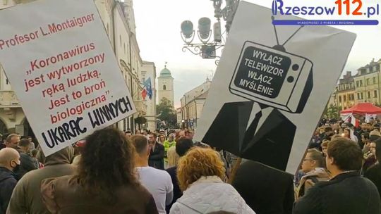 Rzeszów. Protest Stop COVID