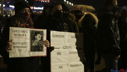 Poniedziałkowa demonstracja w Rzeszowie