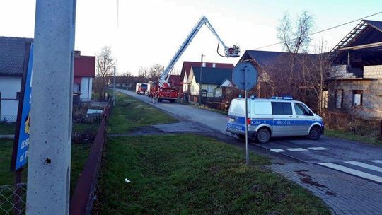 Silny wiatr na podkarpaciu. Zerwane dachy!