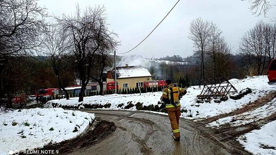 Pożar garażu w Ulanicy